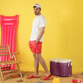 Bright Pink Maze Swim Short